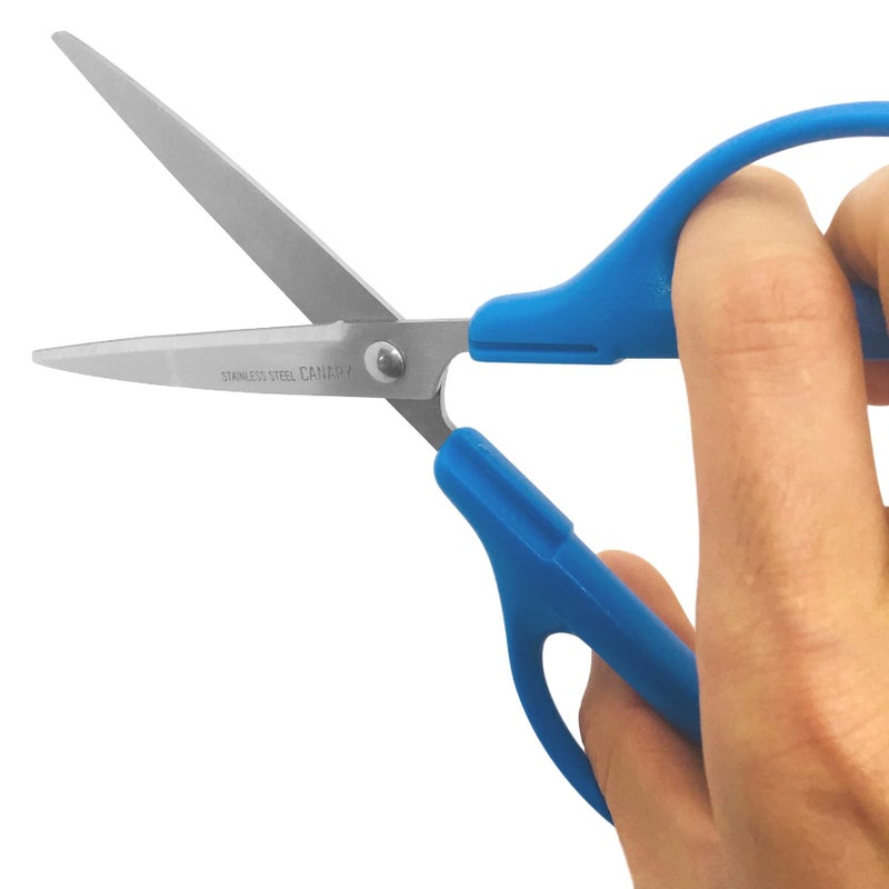 CANARY Japanese Office Scissors 6.8", Japanese Stainless Steel Blade, Desk Scissors for Paper Cutting, Blue - Image 3
